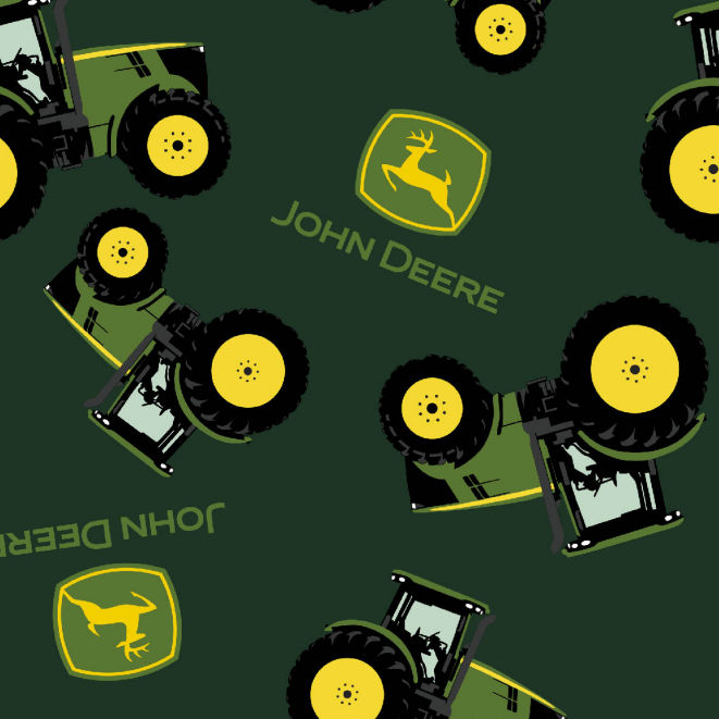 John Deere Toss Cotton Fabric