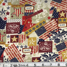 Load image into Gallery viewer, Handmade Valance or Curtain Panel Patriotic We the People Antique
