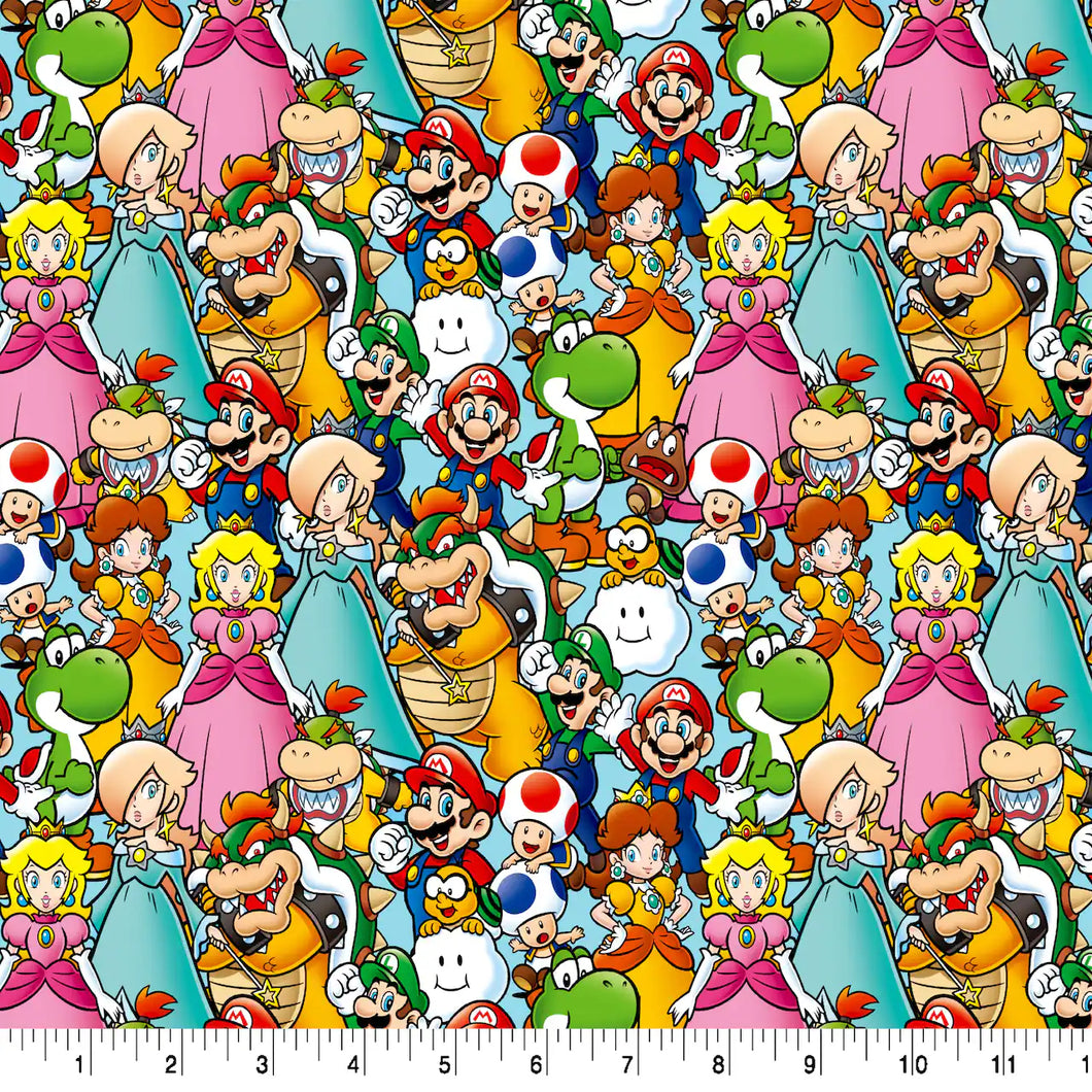 Mario Packed Cotton Fabric