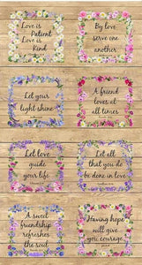 Handmade Tapestry "Let Your Light Shine Panel”