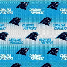 Load image into Gallery viewer, Handmade Valance or Curtain Panel Panthers Blue
