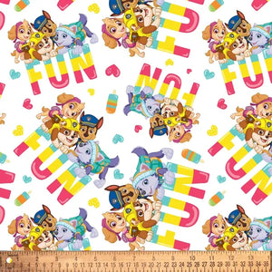 Paw Patrol Popsicle Fun Digital Cotton Print Fabric