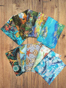 10 Half Yards  - Assorted Under the Ocean Half Yard Bundle