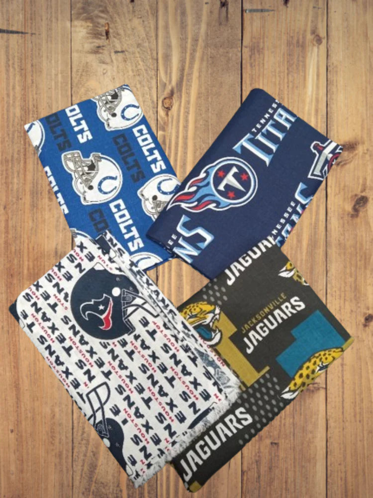 4 Half Yards  -AFC South NFL Half Yard Bundle