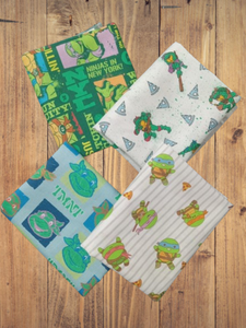 4 Fat Quarters - Assorted TMNT Fat Quarter Cotton Bundle