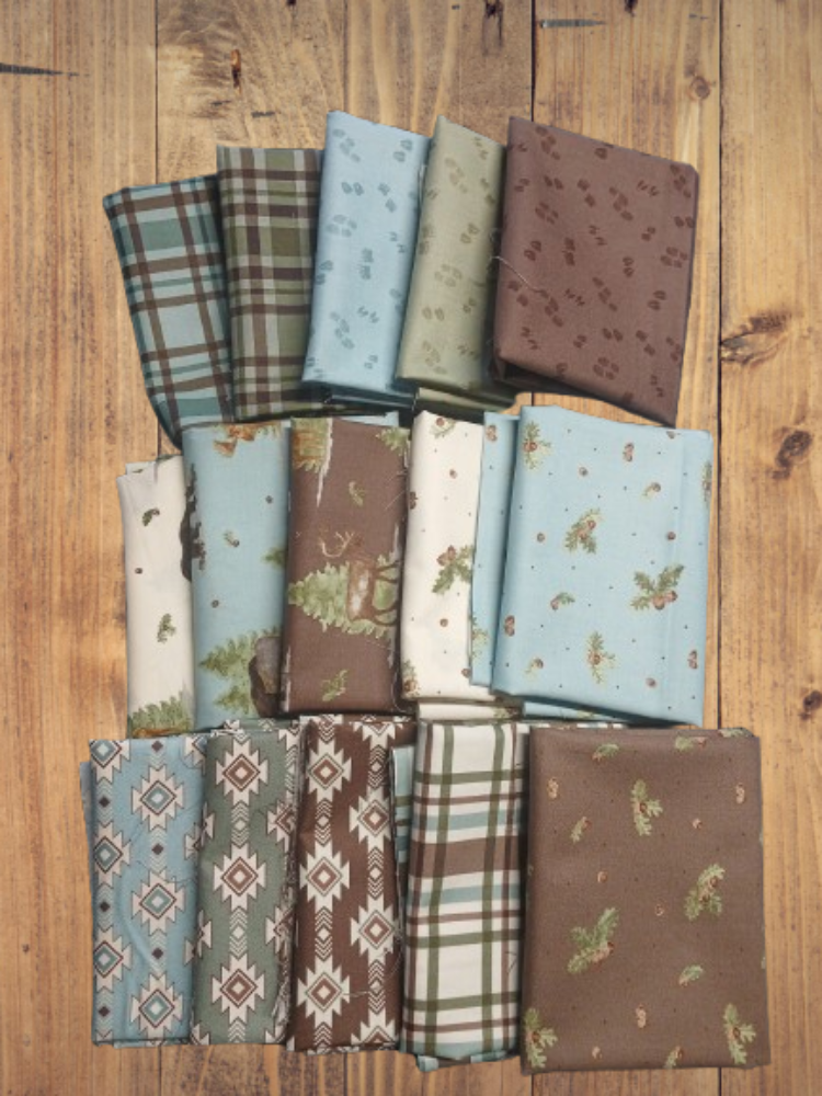 15 Fat Quarters - Assorted Let's Get Lost In The Woods Fat Quarter Bundle