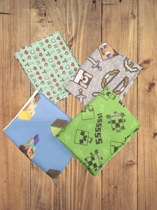 4 Fat Quarters - Assorted Minecraft Fat Quarter Bundle