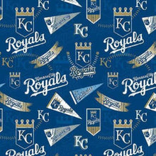 Load image into Gallery viewer, Handmade Valance or Curtain Panel Royals Flag
