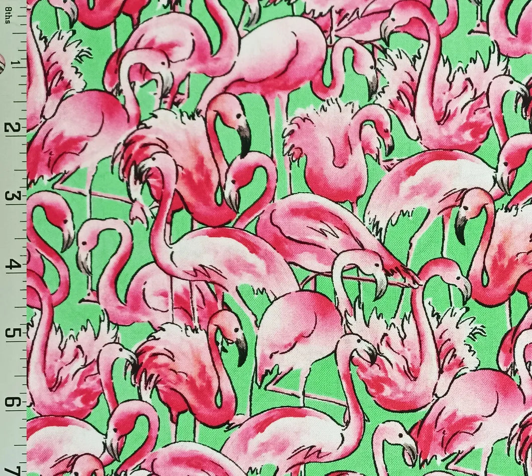 Sufside Flamingos Cotton Fabric