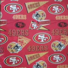 Load image into Gallery viewer, Handmade Valance or Curtain Panel 49ers Retro
