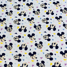 Load image into Gallery viewer, Handmade Blanket, Burp Rag/ Security Blanket, and Bib Mickey Confetti Toss White
