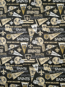 Saints Retro Cotton Fabric by the Bolt