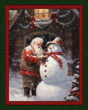 Load image into Gallery viewer, Handmade Tapestry &quot;Santa&#39;s Snowman”
