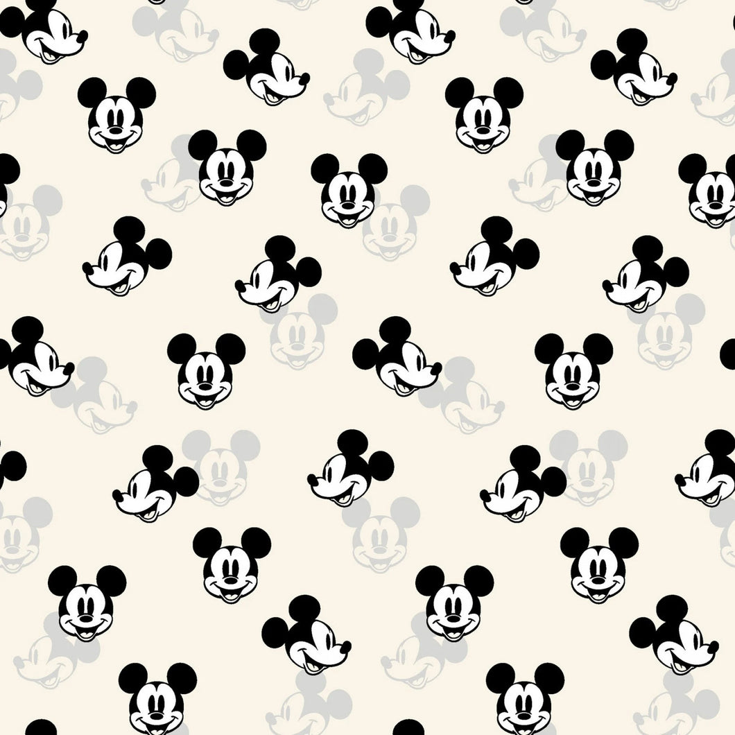 Mickey Mouse Happy Cotton Fabric