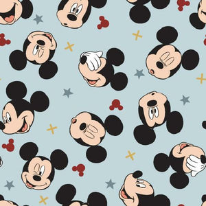 Mickey Head Icon Pack Fleece Fabric