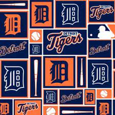 Tigers Patch Cotton Fabric