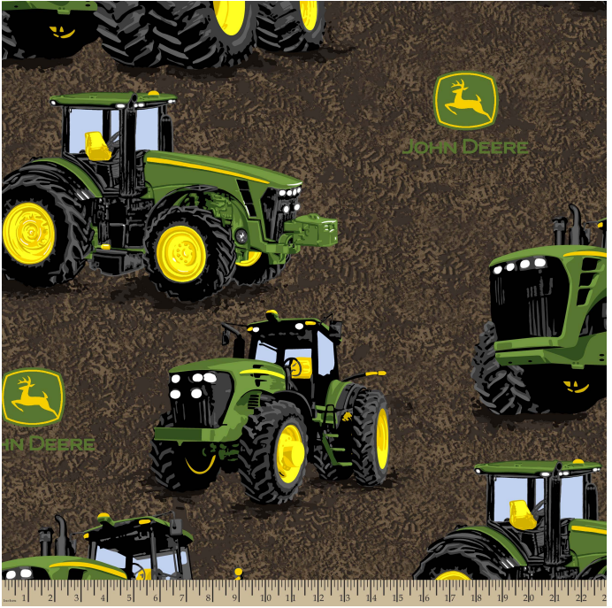 John Deere Proven Power Cotton Fabric