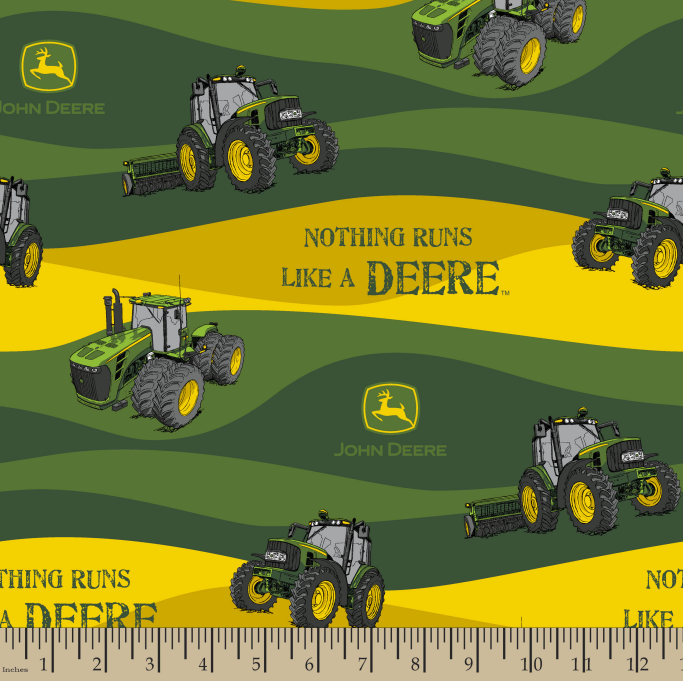 John Deere Nothing Runs Like a Deere Cotton Fabric