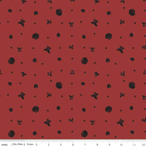 Coming Home Elite Soldiers Red Cotton Fabric