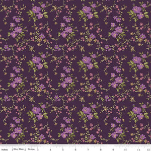 Anne of Green Gables™ Floral Wine Cotton Fabric