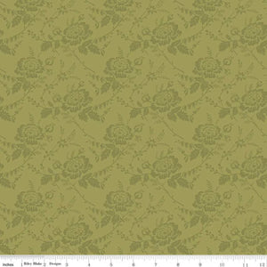 Handmade Placemat Or Table Runner Anne of Green Gables™ Damask Olive