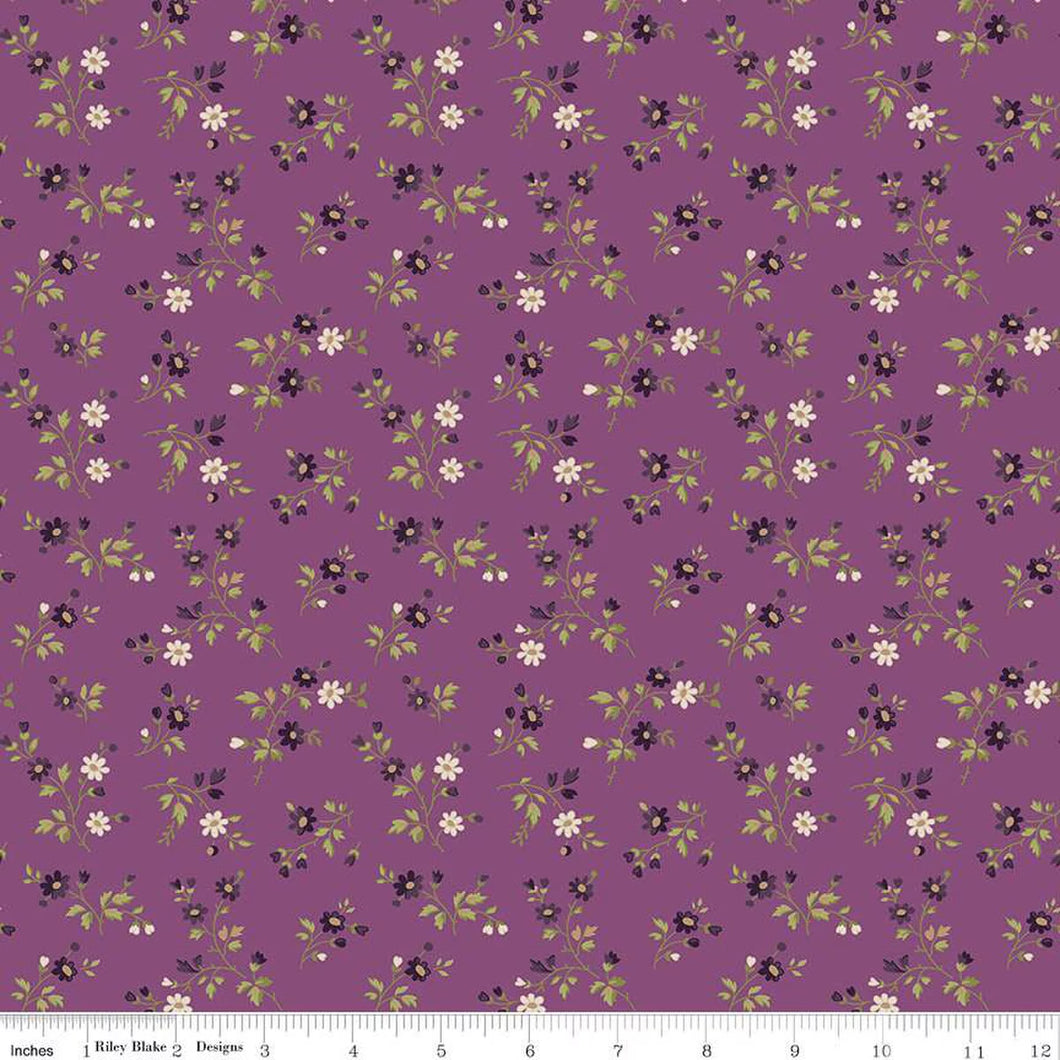 Anne of Green Gables™ Stems Orchid Cotton Fabric