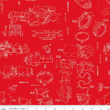 Load image into Gallery viewer, Handmade Placemat Or Table Runner Outer Space by NASA Spacesuit Patent Red
