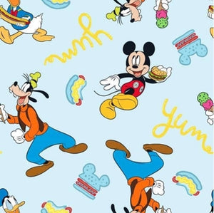 Disney Mickey Mouse and Friends Food Cotton Fabric