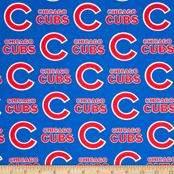 Cubs Solid Blue Cotton Fabric