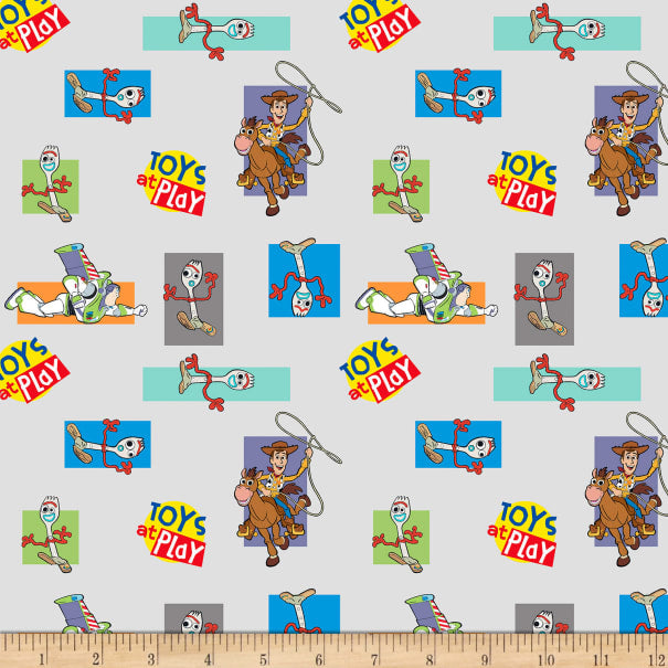 Toy Story Toys at Play Cotton Fabric