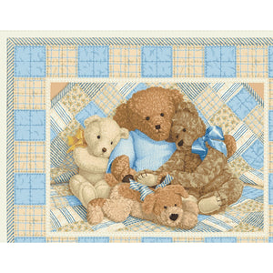 Teddy Bear Cotton Panel Fabric