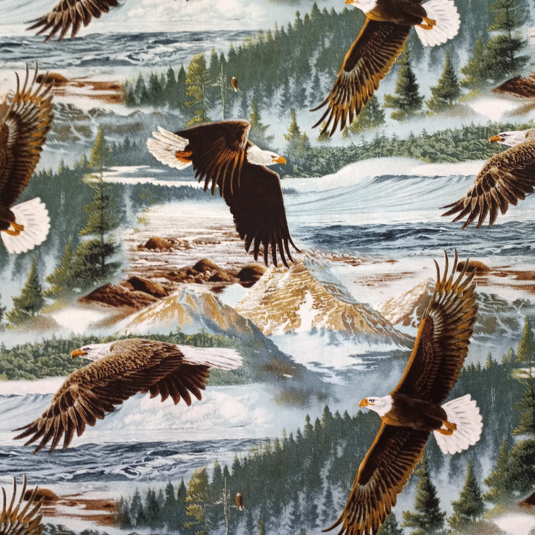 Eagles Ocean Cotton Fabric
