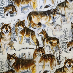 Wolves Cotton Fabric