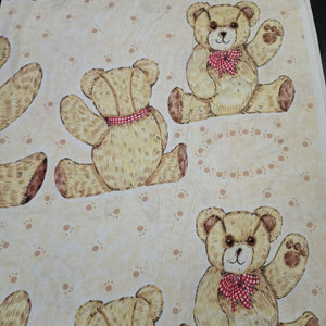 Teddy Bears Pink Cotton Fabric