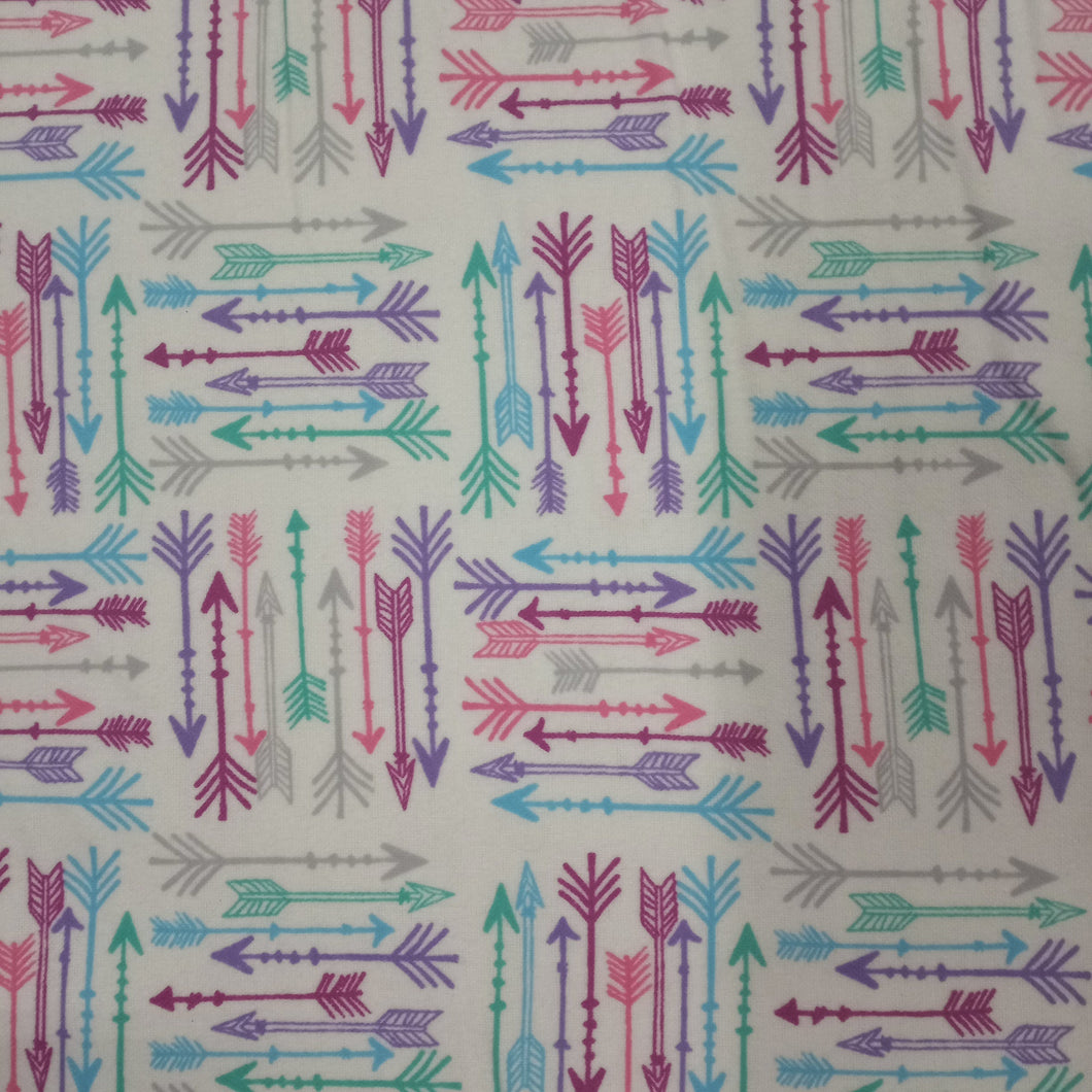 Arrows Colorful Flannel Fabric