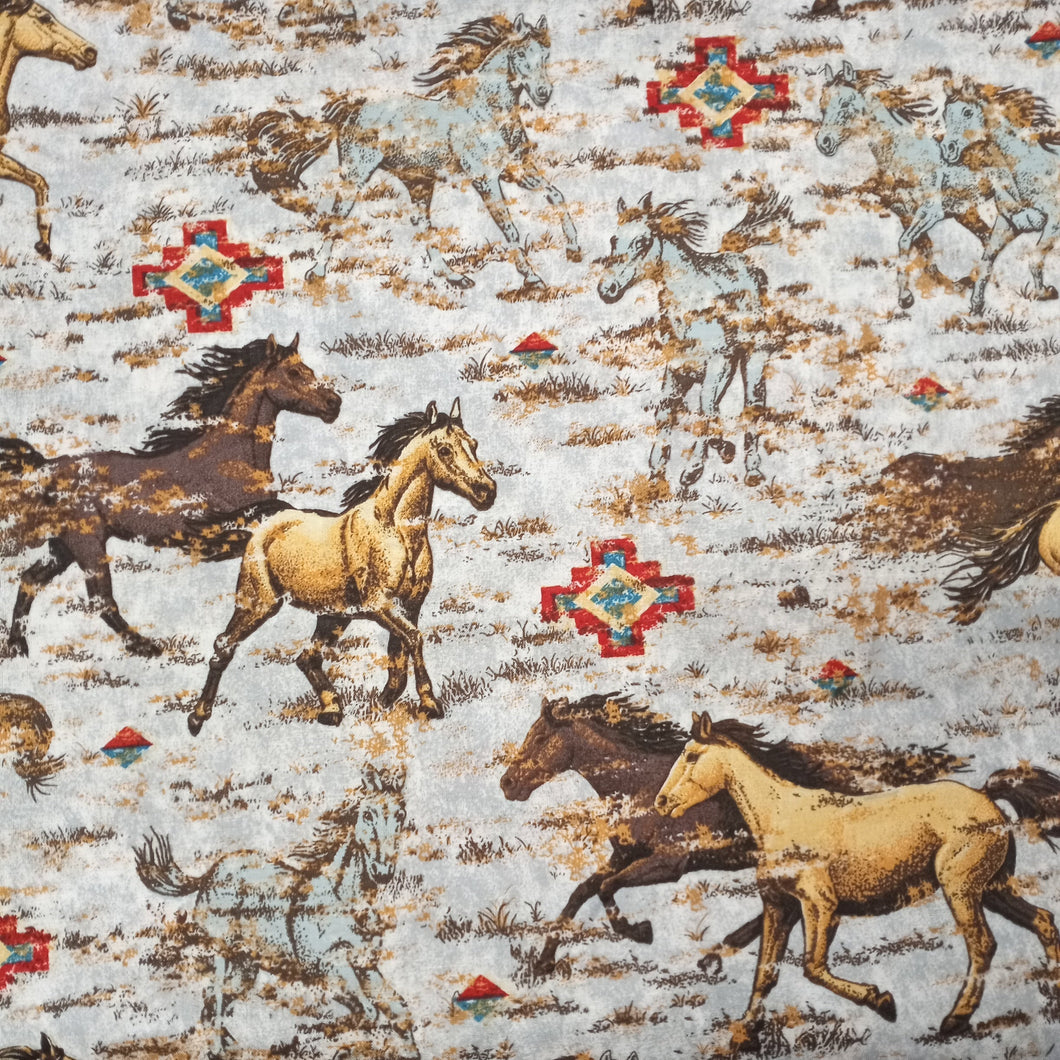 Horse Western Cotton Fabric