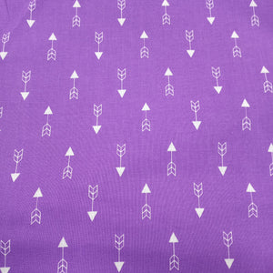 Arrows Purple Cotton Fabric