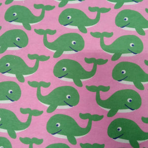 Whales Flannel Fabric