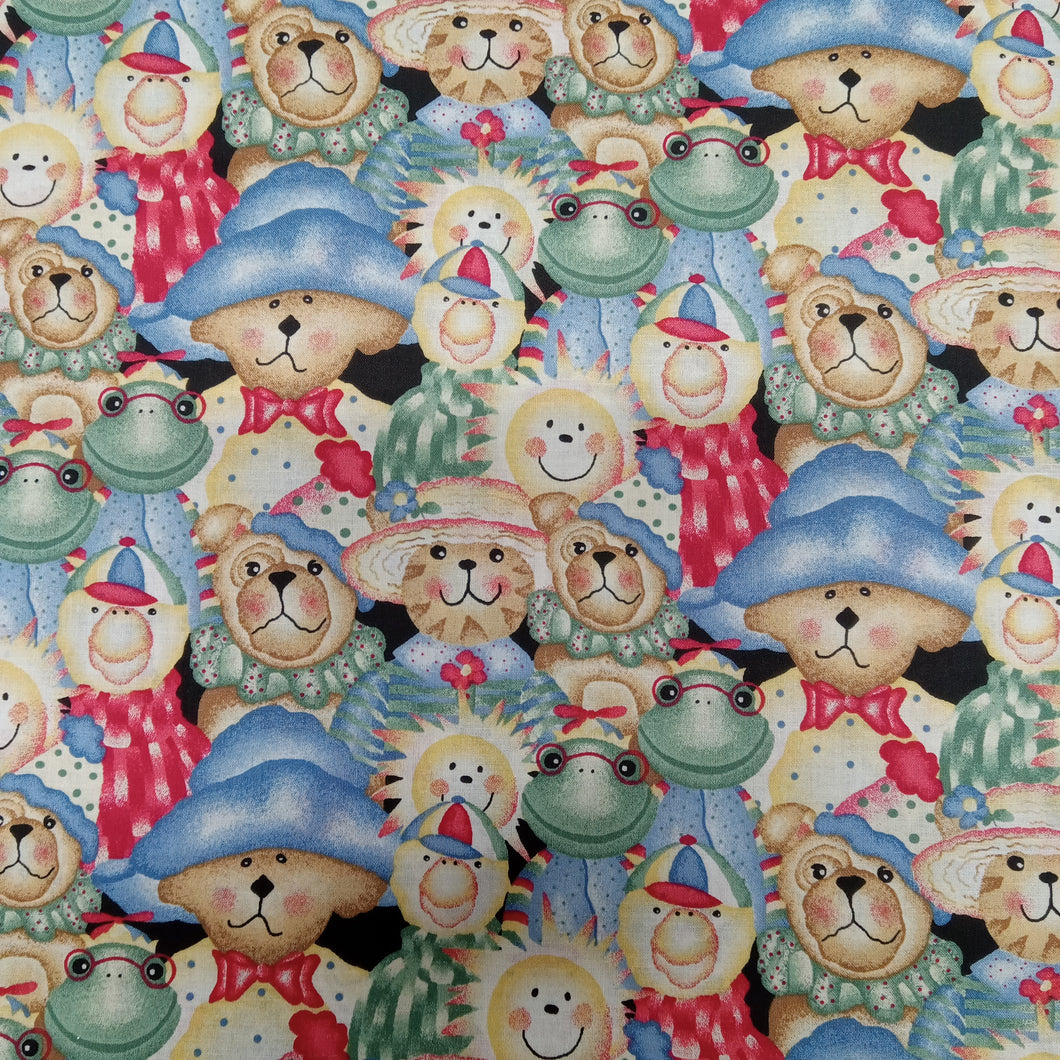 Animal Class Packed Allover Cotton Fabric