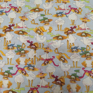Mitzi the Duck Packed Cotton Fabric