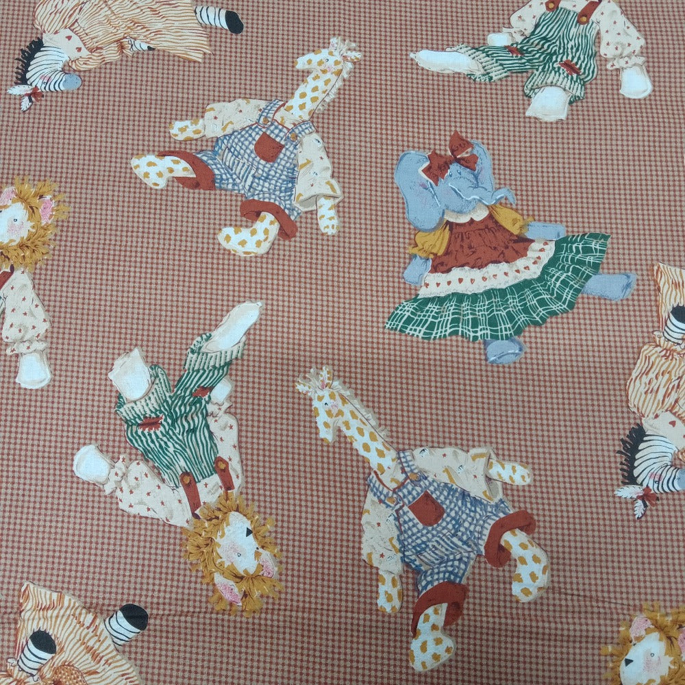 Toy Chest Allover Animals Cotton Fabric