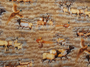 Wildlife Field Cotton Fabric