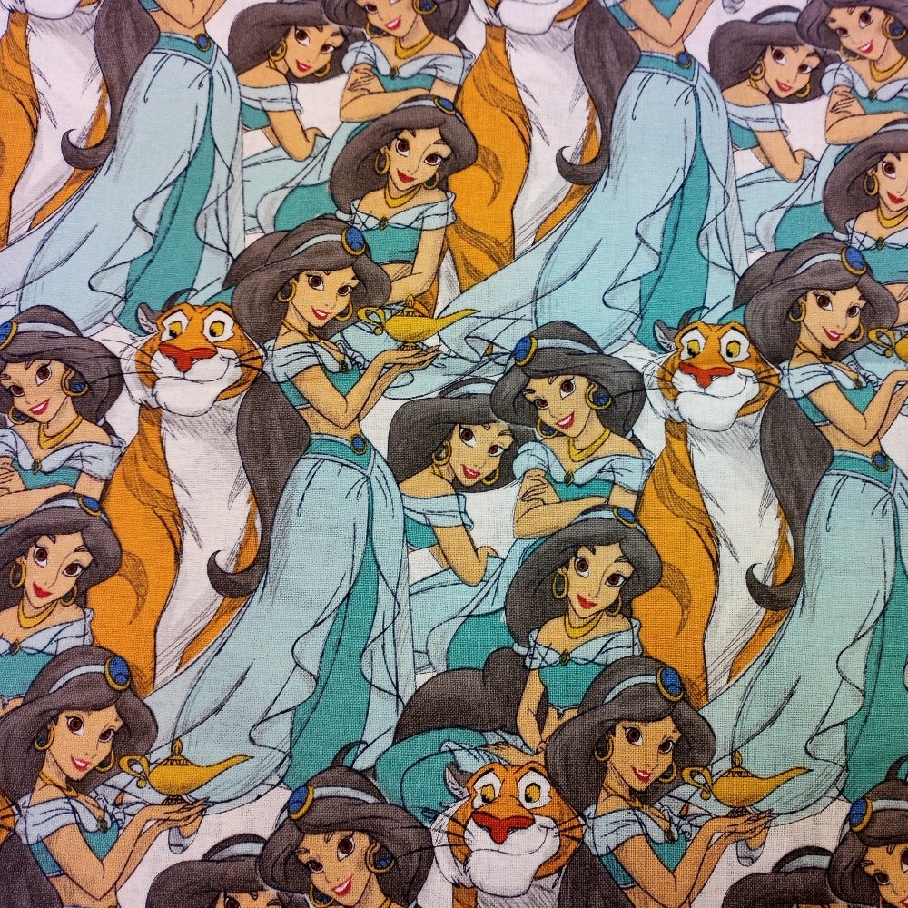 Aladdin Princess Jasmine Rajah Cotton Fabric