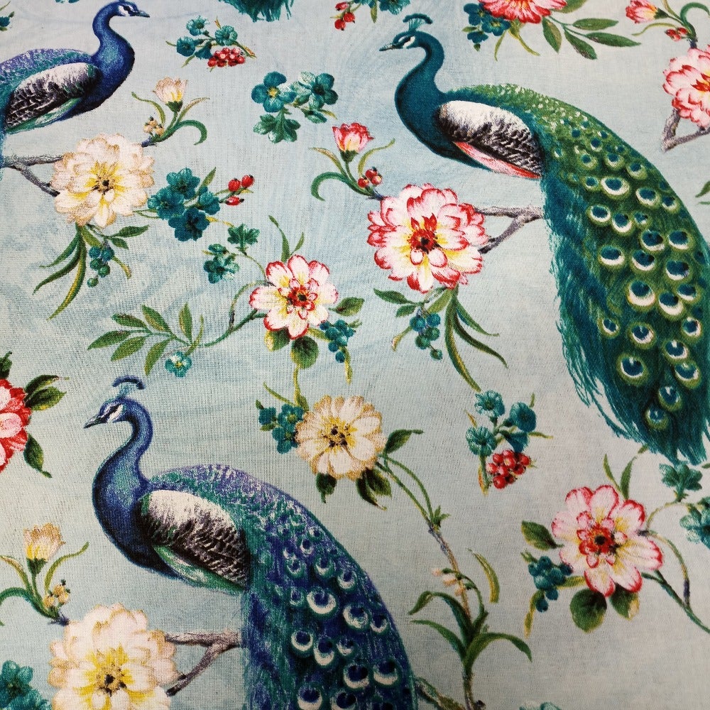 Peacock Cotton Fabric