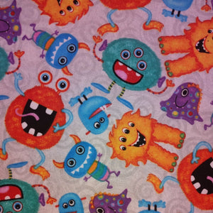 Monsters Flannel Fabric