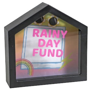 Whimsical House Shaped Money Bank- Rainy Day Fund