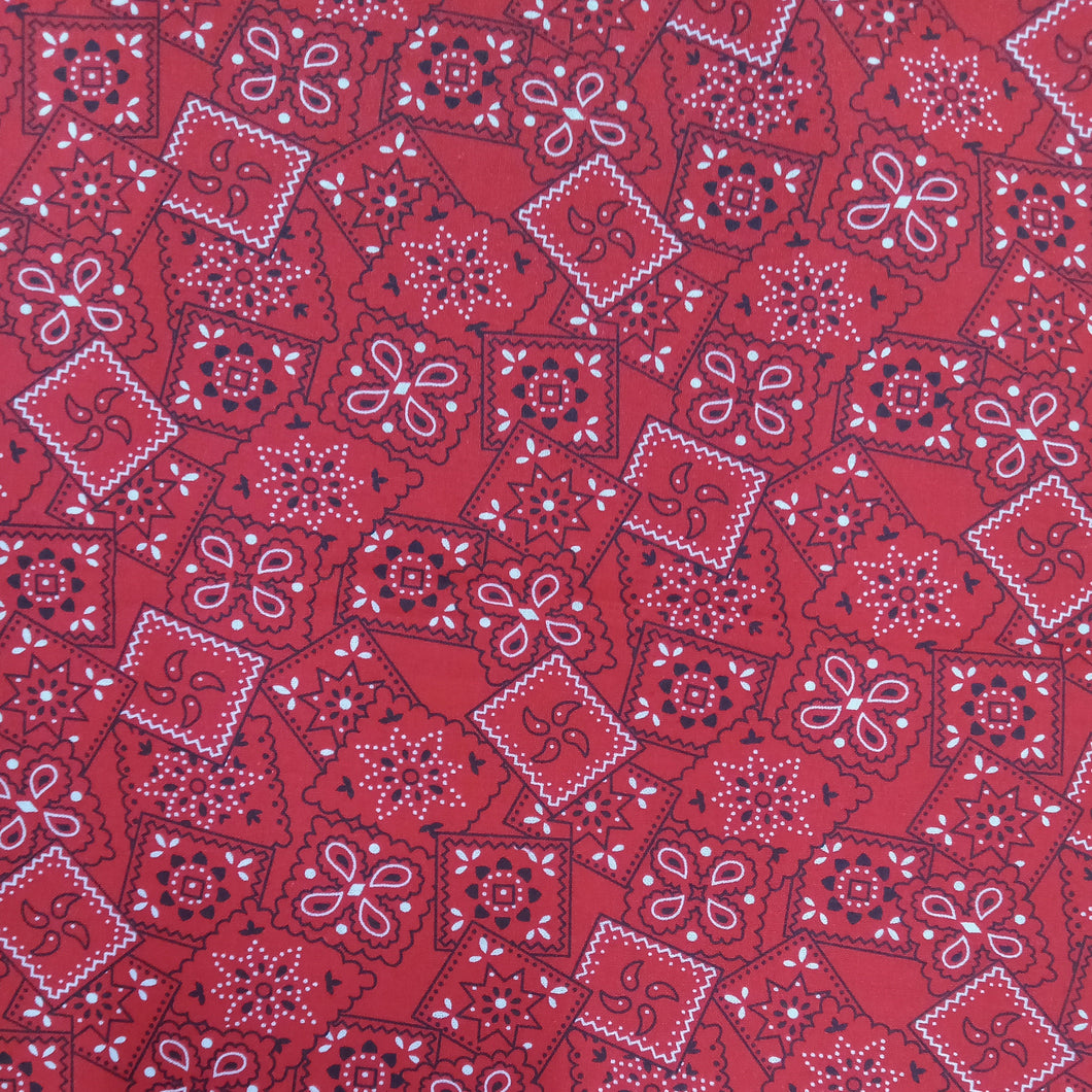 Bandana Red Cotton Fabric