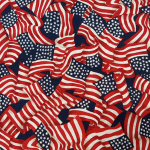 Patriotic USA Flag Flying Cotton Fabric