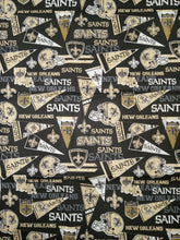 Load image into Gallery viewer, Handmade Valance or Curtain Panel Saints Flag
