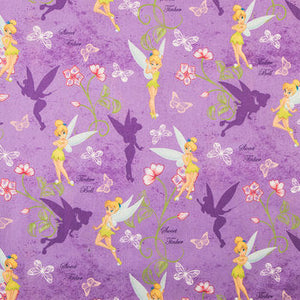 Tinker Bell Purple Cotton Fabric